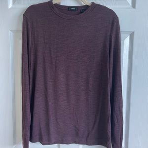 Long sleeve Theory tshirt dark red/burgundy